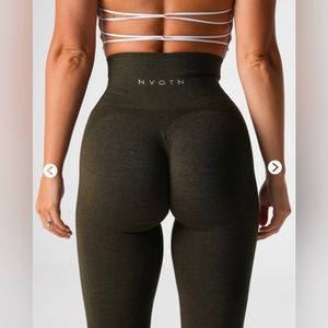 NVGTN Olive Green Contour 2.0 Seamless Leggings